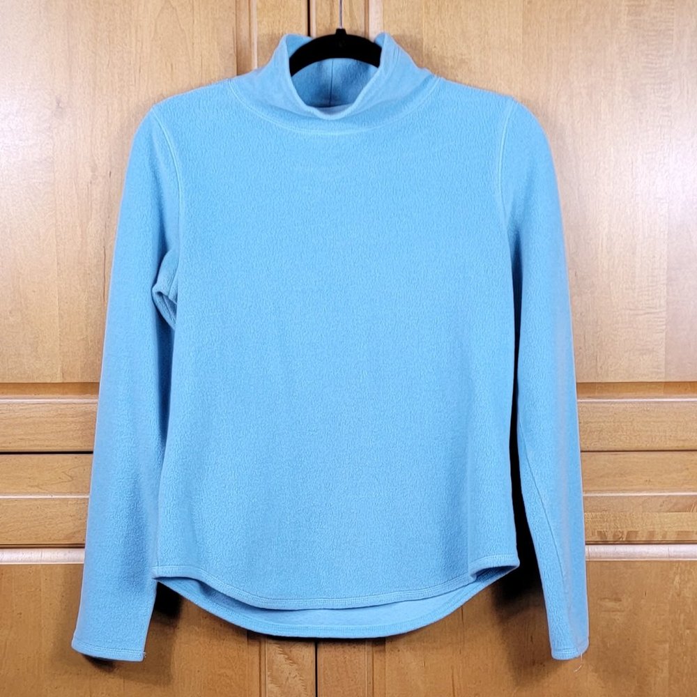 Ann Taylor Loft Stretch Turtleneck Fleece Pullover - Small
